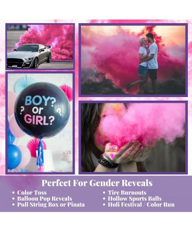 Elle's Party House Pink Color Powder for Gender Reveal - Buy Online on GoSupps.com