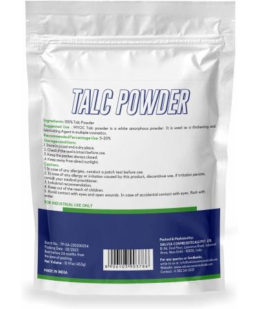 Myoc Talc Powder 453.5 Gm - Pure Talc Powder for Hair, Crafts, Spray, Waxing, Cosmetics - 1 Pound (454g) Talcum Powder Bulk - Buy Online on GoSupps.com