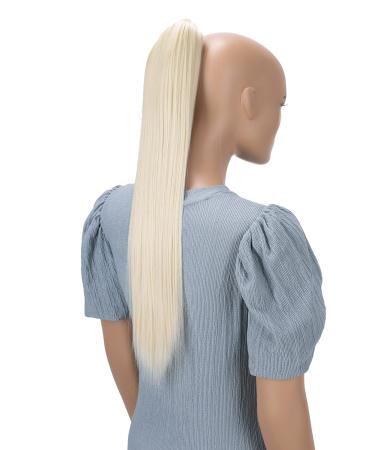 CAISHA 60 cm smooth ponytail with butterfly clamp hair part braid Heat -resistant hair extension platinum blonde H618 platinum blonde #613a H618 - Buy Online on GoSupps.com