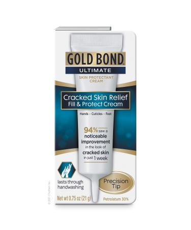 Gold Bond Cracked Skin Relief Fill & Protect Cream 0.75 oz., for Hands, Cuticles, and Feet