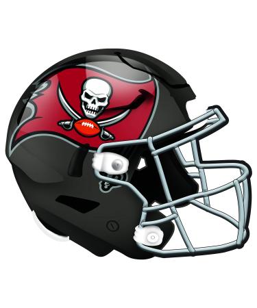 Fan Creations NFL Tampa Bay Buccaneers Unisex Tampa Bay Buccaneers Authentic Helmet, Team Color, 12 inch