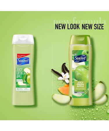 Suave Essentials Gentle Body Wash - Juicy Green Apple & Vitamin E | 18 oz - Nourishing Fruit Oil Blend for Smooth Skin | Ship Internationally - Buy Online on GoSupps.com