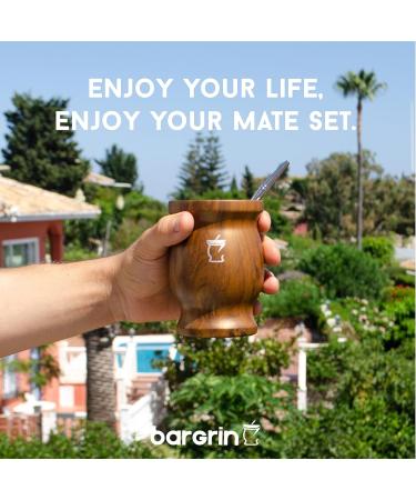 BARGRIN Mate Argentinian Set Complete With Light Bulb and Cleaner Yerba Mat - Buy Online on GoSupps.com