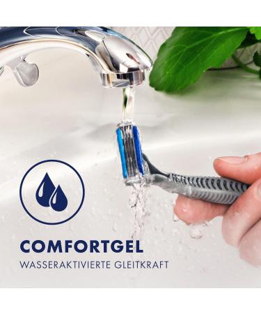 Buy Gillette Sensor3 Recycled Disposable Razors - 8 Pack | Eco-Friendly Wet Razors with 3-Fold Blades | 95% Recycled Plastic - Buy Online on GoSupps.com