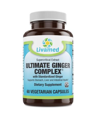 Livamed - Ultimate Ginger Complex with Standardized Ginger Veg Caps 60 Count