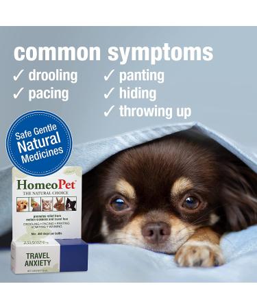 HomeoPet Travel Anxiety Relief for Dogs, Cats & Small Animals - 15ml - Buy Online on GoSupps.com