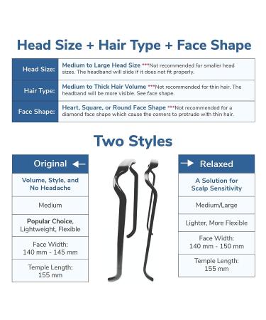 Zazzy Bandz Original Fit Dark Brown Faux Leather Headband for Curly Thick Hair - Buy Online on GoSupps.com