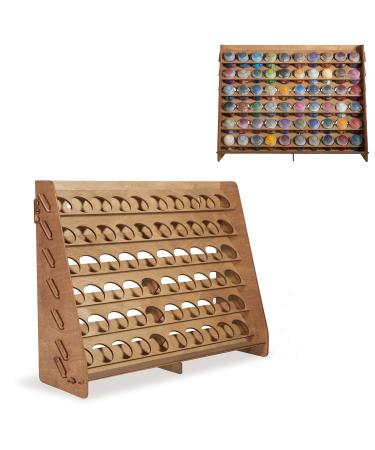Plydolex Citadel Paint Rack Organizer with 60 Holes for Miniature Paint Set - Wall-mounted Wooden Craft Paint Storage Rack and OPI organizer- Craft Paint Holder Rack 16x5.2x12.6 inch 60 Holes Citadel - Buy Online on GoSupps.com