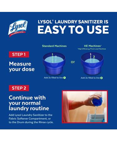Lysol Laundry Sanitizer Additive 41oz - Eliminates Bacteria & Odors, Crisp Linen Scent - Buy Online on GoSupps.com