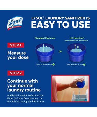 Lysol Laundry Sanitizer Additive 3 Pack - Crisp Linen Free & Clear Sport Scents - 41 Fl Oz | Effective Laundry Disinfectant for International Shipping - Buy Online on GoSupps.com