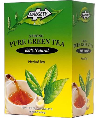 Dalgety Pure Green Herbal Tea 6x40g Cartons (6 Pack) 100% Natural Caffeine Free Tea (Total 108 Teabags) Delicious and Packed with Unique Health Benefits - Buy Online on GoSupps.com