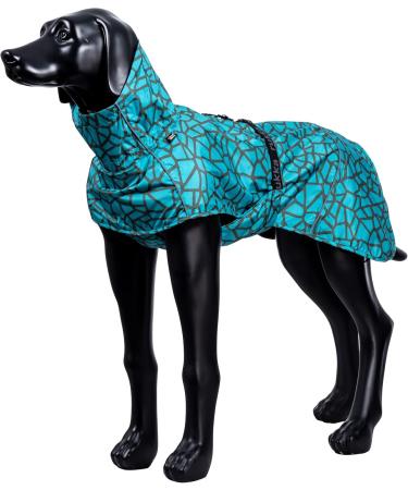 Rukka Pets Hayton Warm Raincoat for Dogs - Aqua 55 | Premium Waterproof Dog Raincoat | International Shipping - Buy Online on GoSupps.com