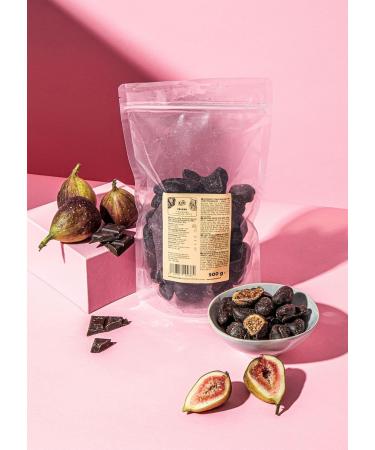 KoRo Figs in Dark Chocolate 500g - Vegan Snack | Chocolate-Covered Fruits - International Shipping - Buy Online on GoSupps.com