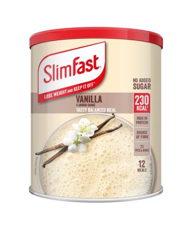 SlimFast Meal Shake Vanilla Flavour New Recipe 12 Servings Lose Weight and Keep It Off Packaging May Vary Vanilla 438 g (Pack of 1)