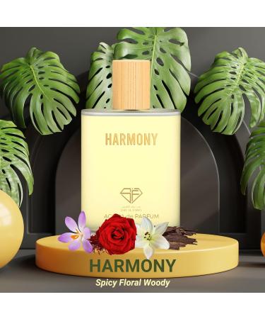 Harmony - Arabian Luxurious Fragrance | Long Lasting Perfume for Women & Men | Spicy Floral Woody Acqua Perfume 3.4 Fl. Oz. - Buy Online on GoSupps.com