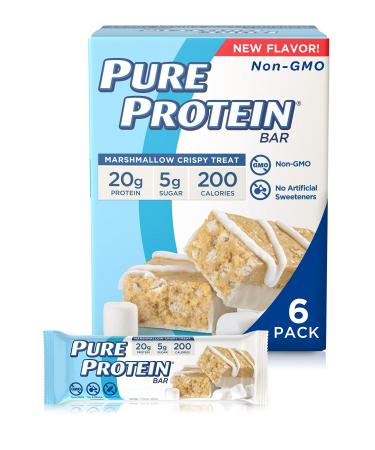 Pure Protein Protein Bars Marshmallow Crispy Treat 6 Bars 1.76 oz (50 g) Each