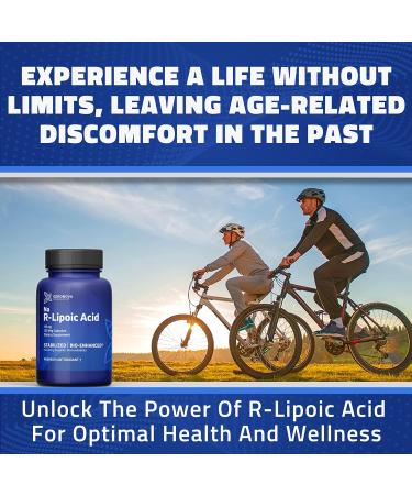 Bio-Enhanced R-Lipoic Acid Capsules - 115 mg 120 Count | 4 Month Supply Stabilized R Alpha Lipoic Acid for Optimal Absorption | Premium R Lipoic Acid Supplement - Buy Online on GoSupps.com