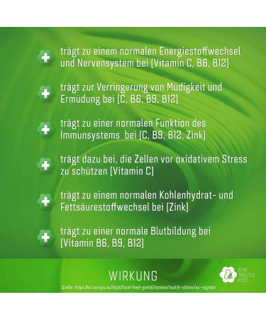 Buy Vitamin B12 Complex with Folic Acid B6 & C - 200 Vegan Capsules - High-Dose Organic Chlorella No Additives - Made in Germany - Buy Online on GoSupps.com