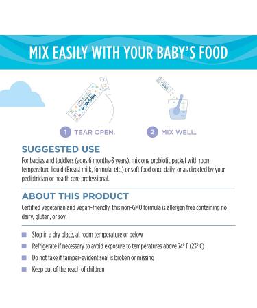 Nordic Naturals Flora Baby Probiotic Powder | 6 Months - 3 Years | 4 Billion CFU | 30 Packets - Buy Online on GoSupps.com