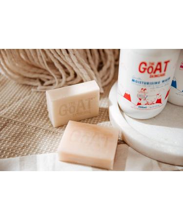 The Goat Skincare Pure Goat's Milk Original Soap Bar Suitable for Dry Itchy and Sensitive Skin Paraben Free and No Artificial Colours 100g - Buy Online on GoSupps.com
