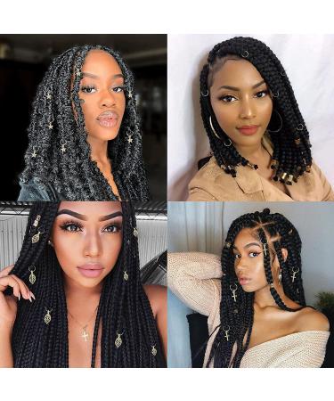 Dreadlock Jewelry Set for Women 150 PCS Butterfly Braid Clips, Beads, Charms, and Hair Rings - Loc Accessories for Braiding and Decoration - Buy Online on GoSupps.com