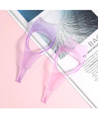Shop WLLHYF 2 Pack Mascara Shield Guard - 3 in 1 Eyelash Applicator Tool | Perfect Makeup Separator & Protector for Women & Girls (Pink & Purple - Buy Online on GoSupps.com