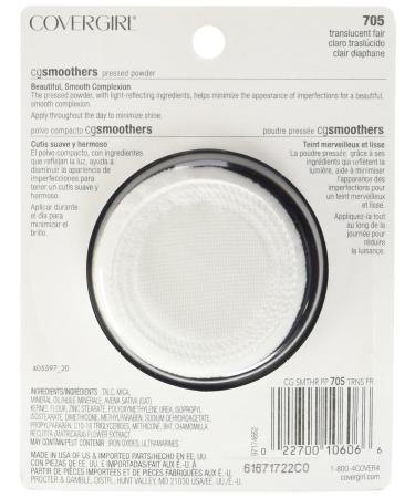 CoverGirl Smoothers Pressed Powder Foundation Translucent Fair(N) 705 0.32-Ounce - Pack of 2 - Buy Online on GoSupps.com