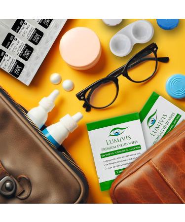 Buy Menicon LacriPure Rinsing & Insertion Saline 14 Vials | Bundle with 2X Tea Tree Oil Eyelid Wipes | Ideal for Rigid Gas Permeable Contact Lenses - Worldwide Shipping - Buy Online on GoSupps.com