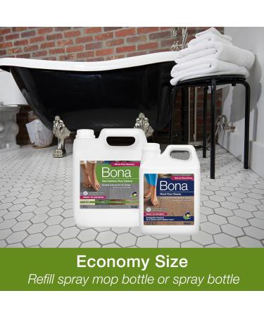 Bona 4 Litre Floor Cleaner Liquid - Hard-Surface, Robot, LVT & Laminate, Tile, Stone - Refill Bottle - Buy Online on GoSupps.com
