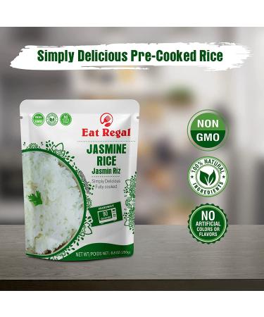 Regal Thai Jasmine Rice Hood & Tray - Ready to Eat in 90 Seconds - Nutritious & Delicious - 8.8 oz (Pack of 8) - Buy Online on GoSupps.com
