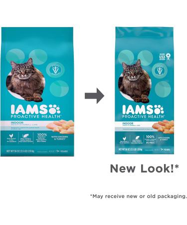 IAMS Proactive Health Indoor Cat Food - Weight & Hairball Care with Chicken & Salmon - Buy Online on GoSupps.com