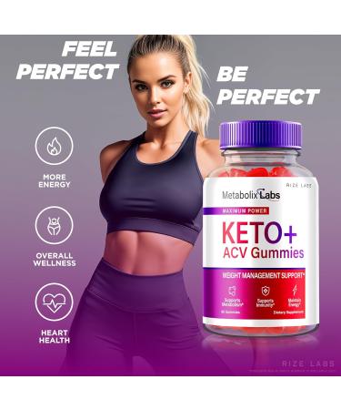 Buy Metabolix Labs Keto ACV Gummies (2 Pack) - Premium Apple Cider Vinegar Keto Gummies Official Keto Plus Supplement 120 Gummies - Best Reviews & International Shipping - Buy Online on GoSupps.com