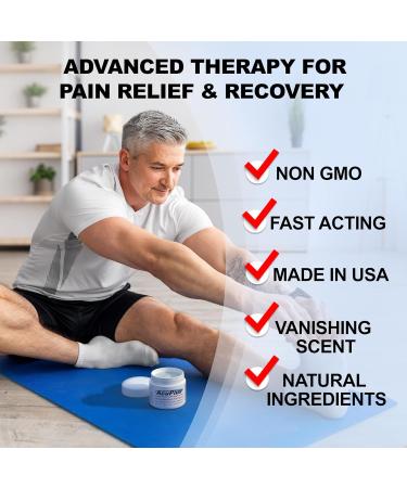 AcuPlus Pain Relief Cream - Fast Acting & Long Lasting Topical Relief for Joint, Back, and Muscle Pain - 4 oz - Buy Online on GoSupps.com