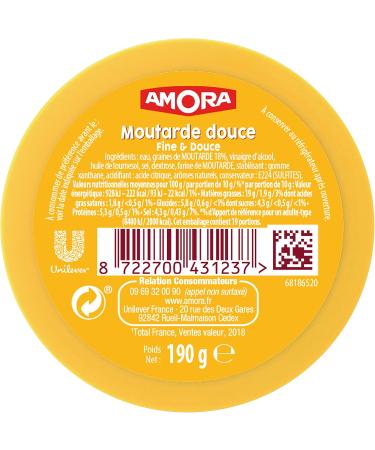 Amora Sweet Mustard Superhero Glass Pack of 6x190g - Buy Online on GoSupps.com