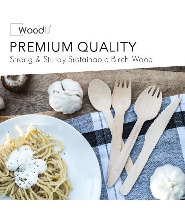 Disposable Wooden Plates (Wooden Cutlery Set) - Buy Online on GoSupps.com