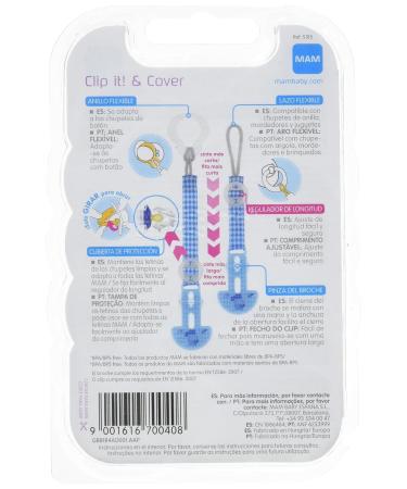 MAM Clip It! & Cover Pacifier Fastener & Cover for 0+ Months Random Gray Colors 1 Pack - Buy Online on GoSupps.com