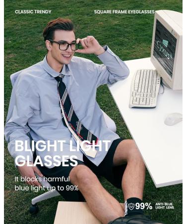 Buy Cyxus Blue Light Filter Glasses for Men & Women | Fashionable Computer & Gaming Safety Glasses - 402B049 - Buy Online on GoSupps.com