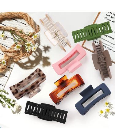 LetsFunny Large Hair Claw Clips - 8 Pack of Nonslip Hair Clips for Thick/Thin Hair - Strong Hold Big Hair Clip Set for Women and Girls - Stylish Fashion Accessories for Birthday/Christmas Gifts - Buy Online on GoSupps.com