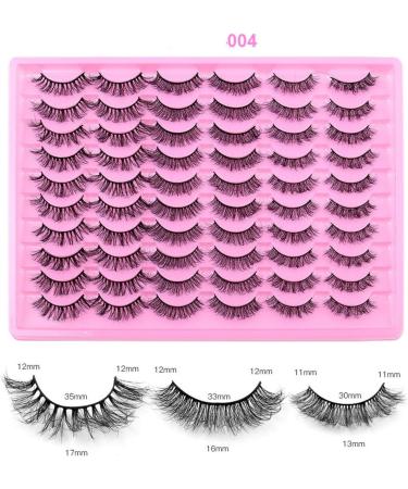 False Eyelashes 30 Pairs Of False Eyelashes Multi-layer Thick Eyelashes Daily False Eyelashes Reusable for Different Eye Makeup (Color : A Taille unique : 004) - Buy Online on GoSupps.com