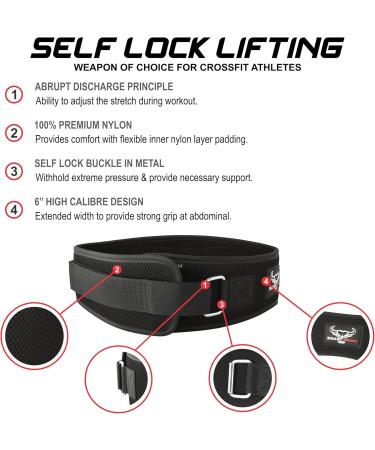 Beast Rage Weight Lifting Belt - Automatic Locking Neoprene Support & Double Padded Comfort for Men & Women | Fitness & Gym Training - Buy Online on GoSupps.com