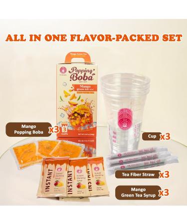 O s Bubble Popping Boba Kit DIY Bubble Tea (Mango Green Tea) - Buy Online on GoSupps.com
