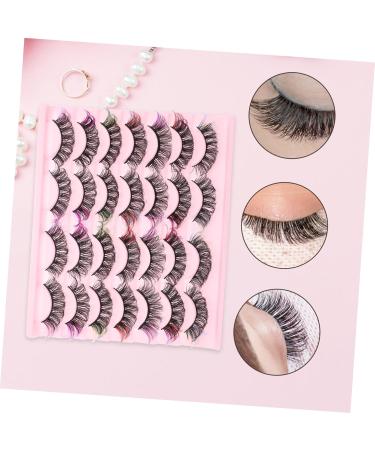 14 Pairs false lashes lash clusters cluster lashes colored lash extensions false lash extensions curl lash clusters individual lashes fake lashes eyelash Imitation extend - Buy Online on GoSupps.com