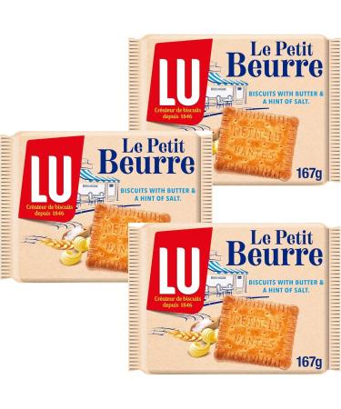 LU Le Petit Beurre Biscuits 167g (3 Pack Bundle) With Oerich Inspirational Card - Buy Online on GoSupps.com