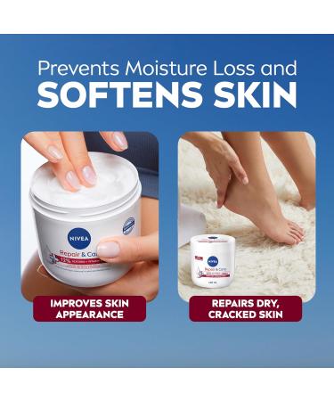NIVEA Repair & Care Cr me l'ur e (400 ml) cr me hydratante en profondeur hydrate la peau s che avec de l'ur e et de la glyc rine pendant 72 heures id ale pour le corps les mains et le visage - Buy Online on GoSupps.com