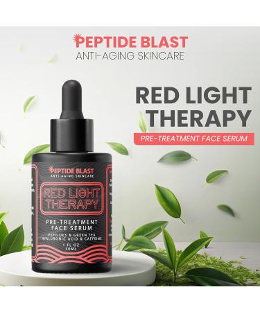 Red Light Therapy Activation Serum - Deep Penetration Technology with Green Tea Hyaluronic Acid & Peptides | Prepares Skin for Devices Improves the Look of Fine Lines & Wrinkles 1 oz - Buy Online on GoSupps.com