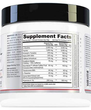 Prevail Pre Workout Powder with Nootropics | Energy & Focus Supplement for Men and Women | Sour Rainbow Candy Flavor | 40 Scoops - Buy Online on GoSupps.com