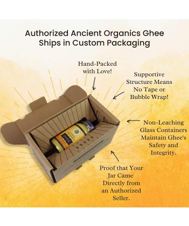 Ancient Organics Grass Fed Ghee â€“ Organic, Gluten Free, Lactose Reduced, 8 oz - USDA Certified - Buy Online on GoSupps.com