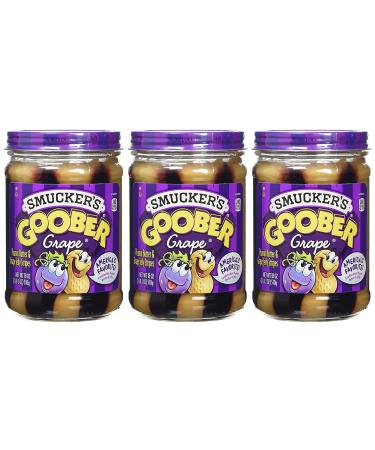 Smucker's Goober Grape Spread 510g - Pack of 3 | Buy Internationally | Delicious Peanut Butter & Grape Jelly - Buy Online on GoSupps.com