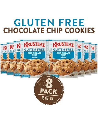 Krusteaz Gluten Free Chocolate Chip Cookie Mix 18oz - Pack of 8 - Buy Online on GoSupps.com