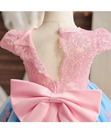 NNJXD Baby Girl Tutu Birthday Party Dress 12-24 Months - Pink & Blue - Buy Online on GoSupps.com